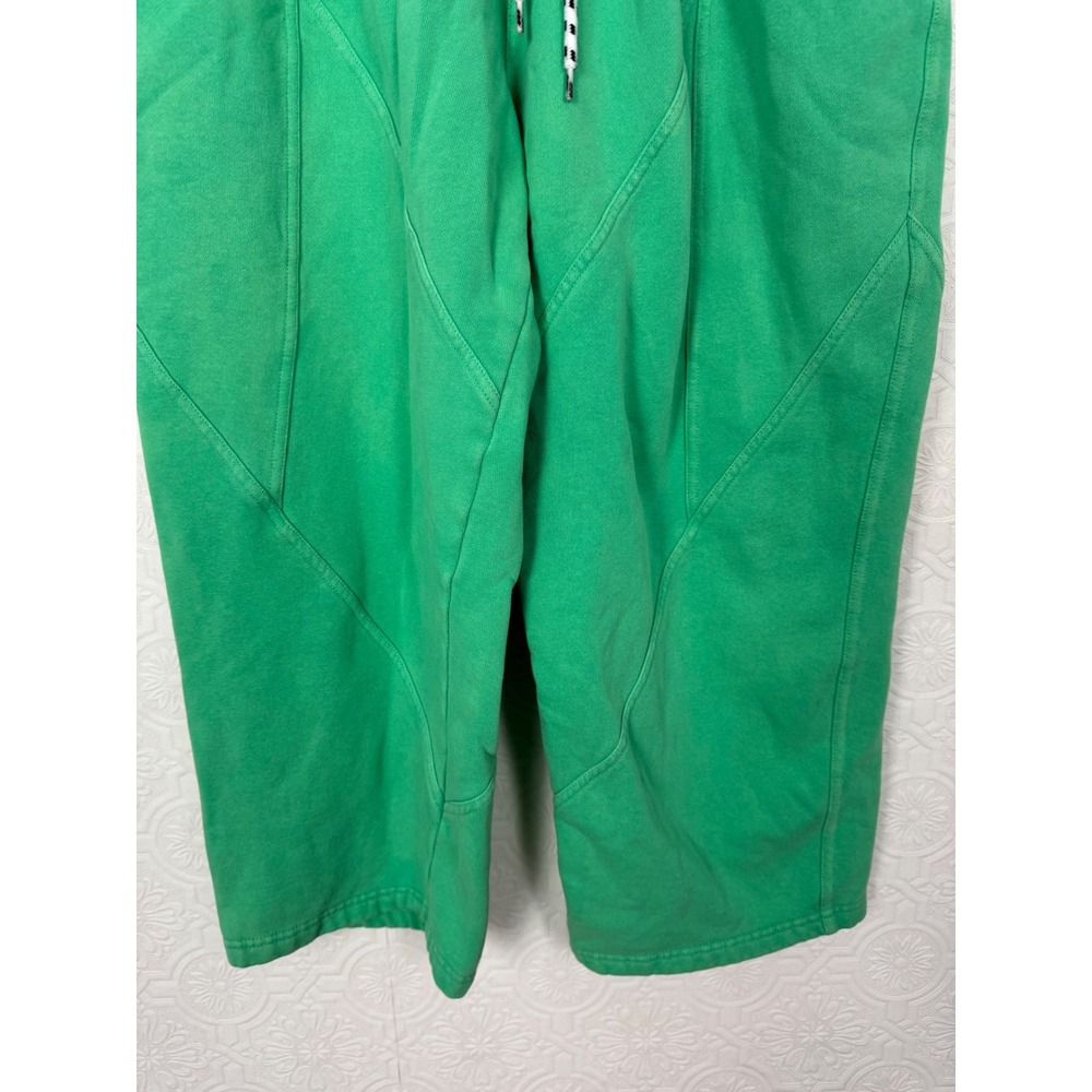 BDG Urban Outfitters Womens Green Cropped Barrel Leg Sweatpants Joggers Large - Picture 5 of 10